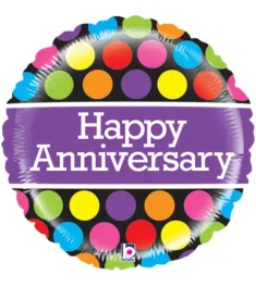 1pcs Anniversary Mylar Balloon