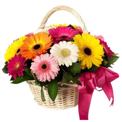 Gerberas in a Basket